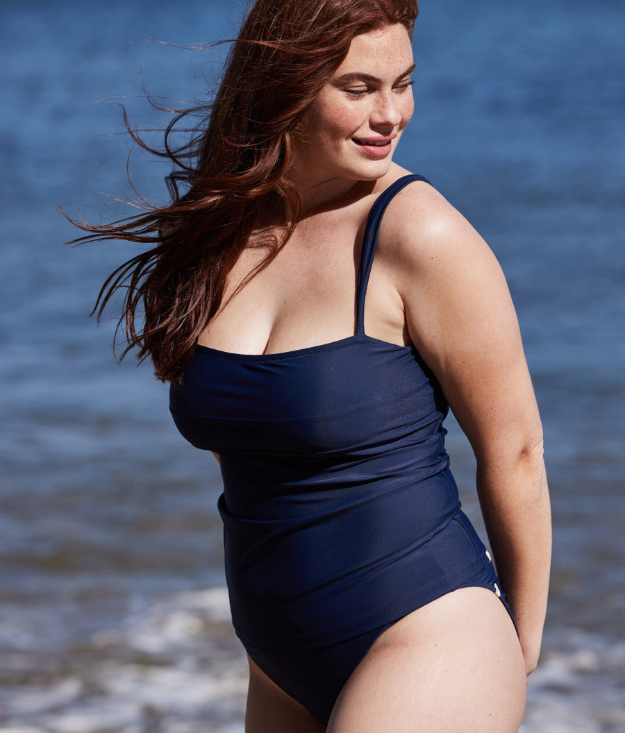 The Oasis Tankini Top - Deep Sea