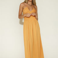 Cross My Heart Maxi Dress Orange