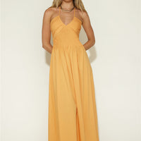 Cross My Heart Maxi Dress Orange