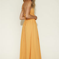 Cross My Heart Maxi Dress Orange