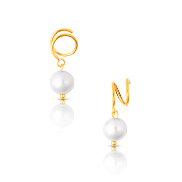 Cove Spiral Pearl Earring