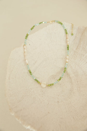 Water Splash Necklace Green